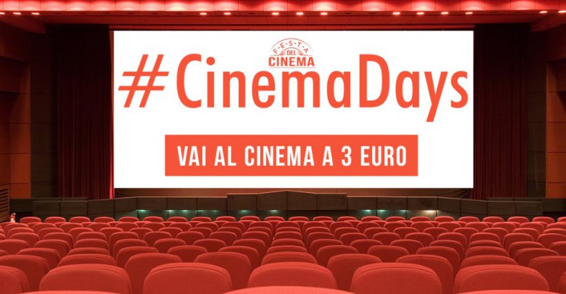 Cinemadays 2018: ecco quando si potrà andare al cinema a 3 euro