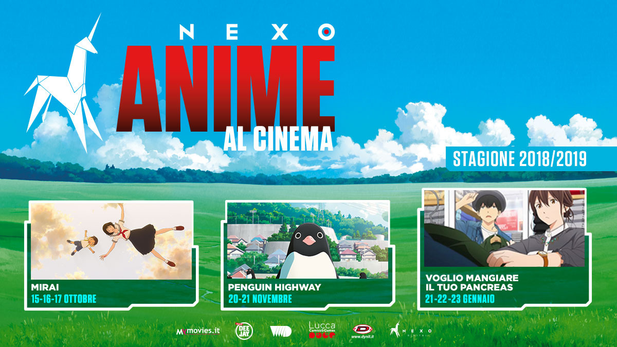 Anime al cinema - Tutti gli appuntamenti Nexo 2018/2019