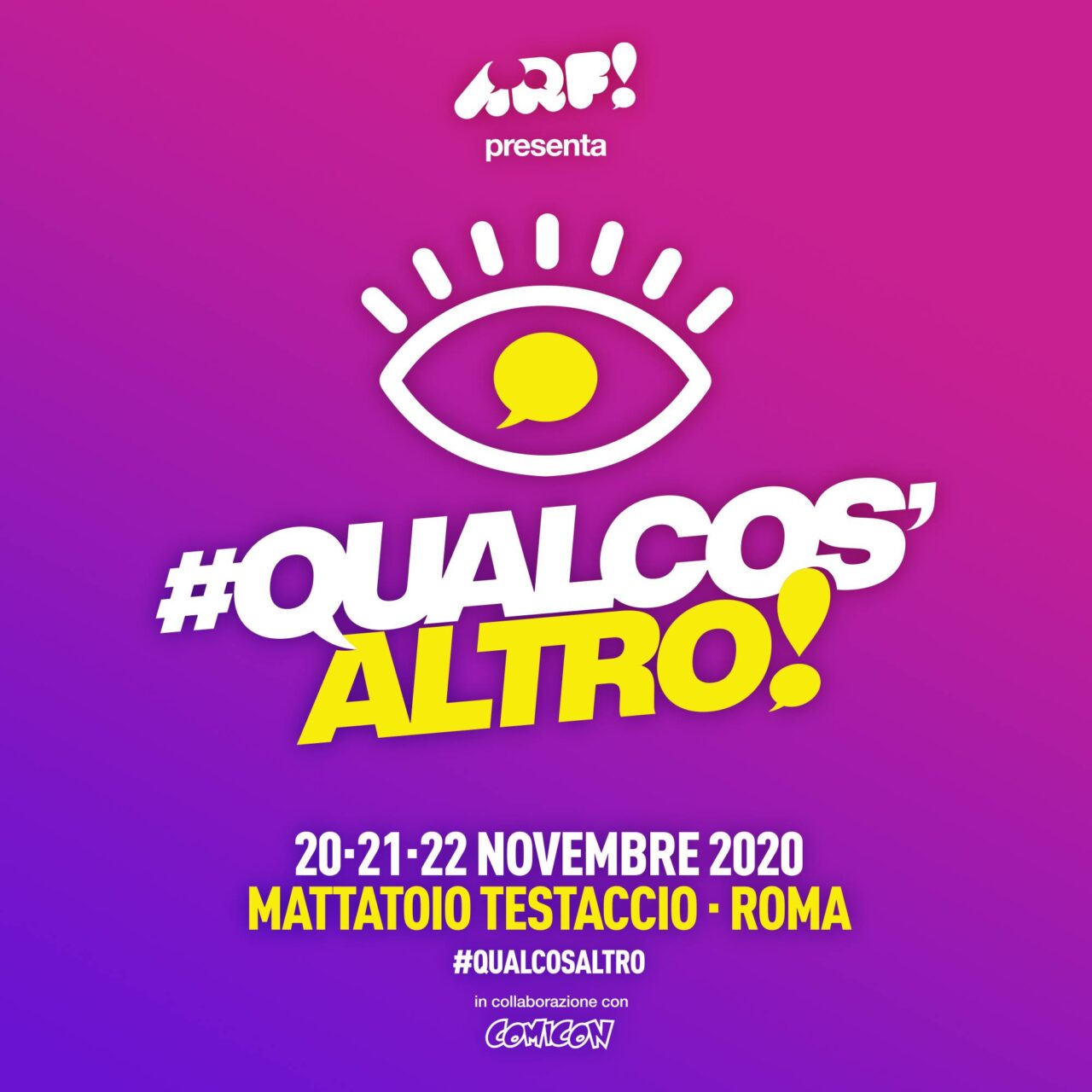 ARF! annuncia le mostre dell'evento "Qualcos'Altro"