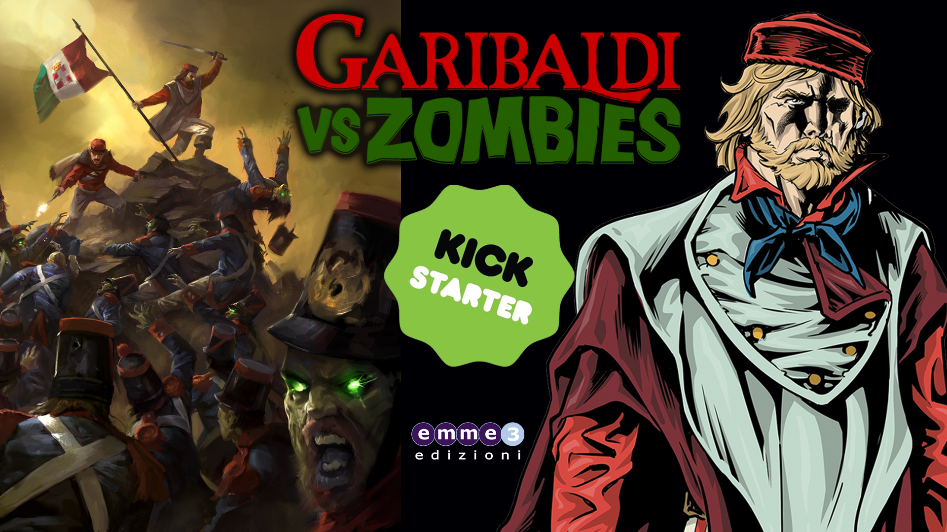 Garibaldi VS Zombies - Arriva il graphic novel fuori di testa