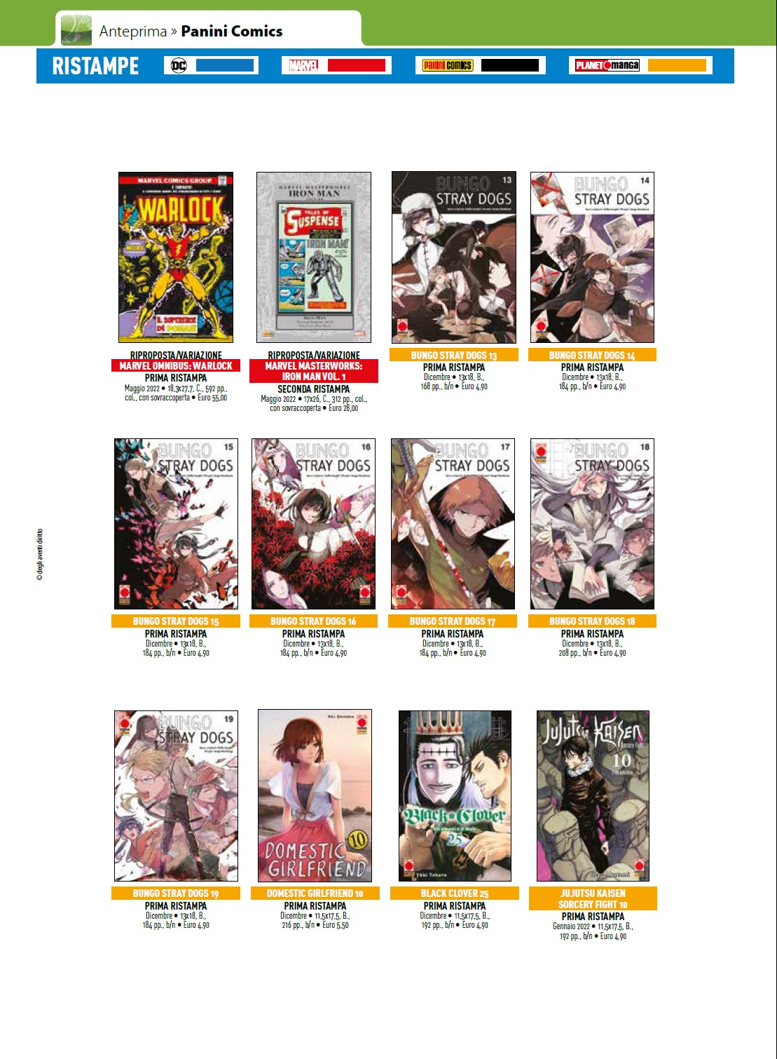Planet Manga – Tutte le uscite di Gennaio