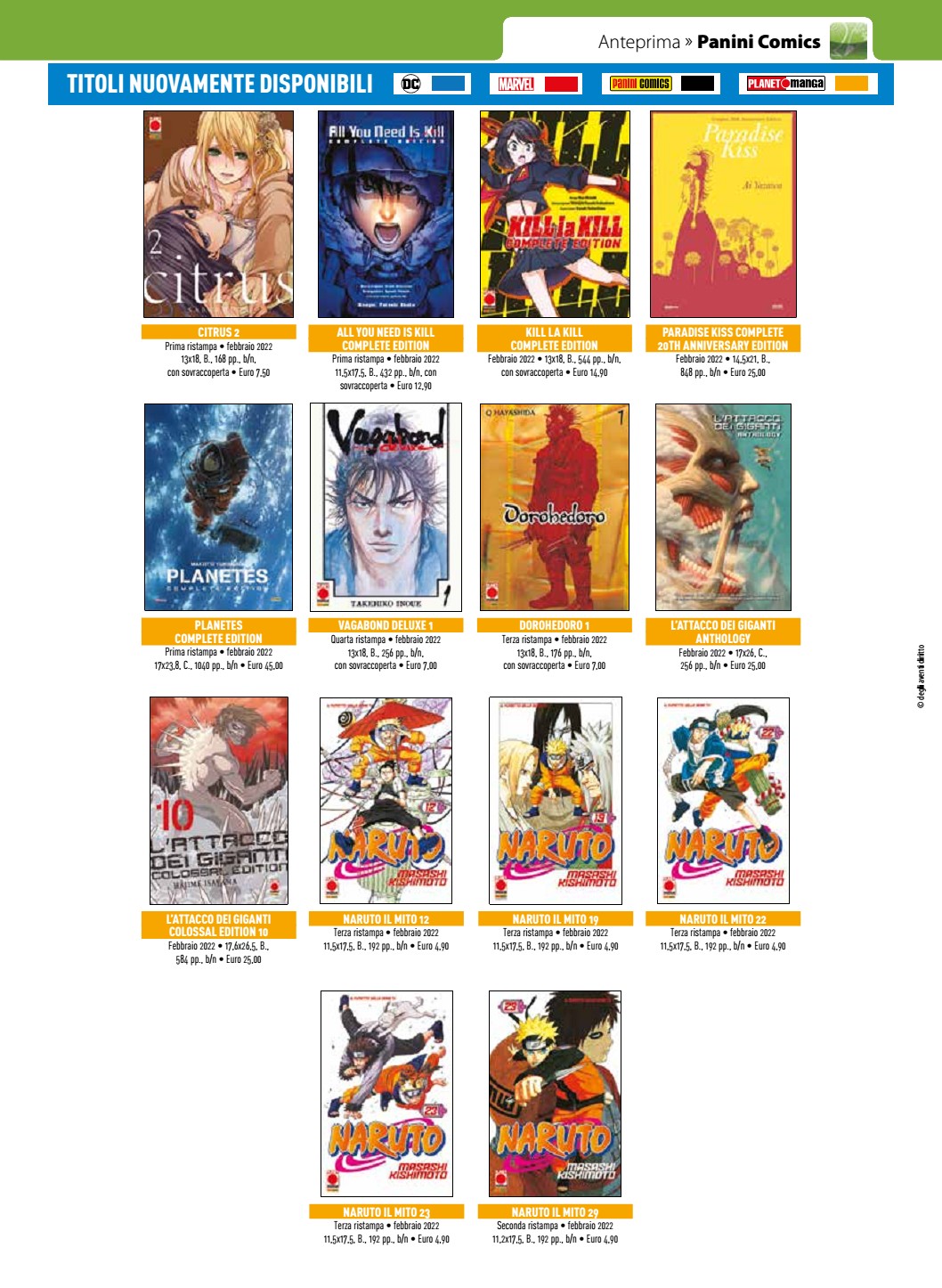 Planet Manga - Tutte le uscite di febbraio