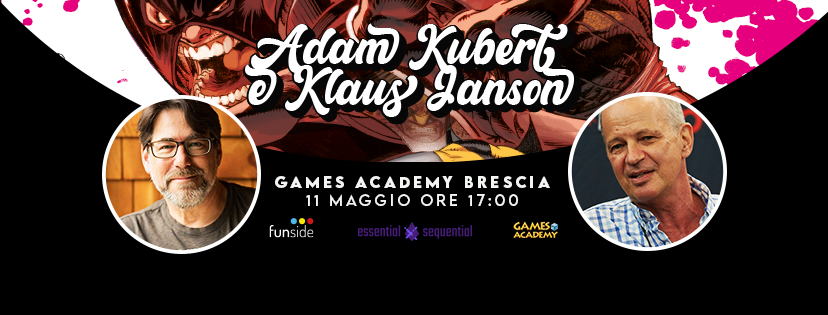 Adam Kubert e Klaus Janson al Games Academy di Brescia