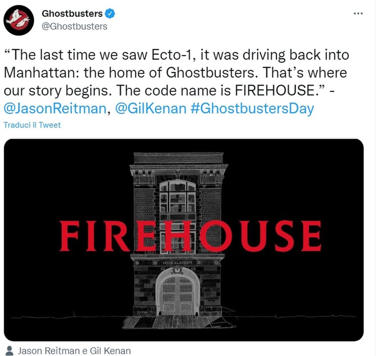 Tweet Reitman