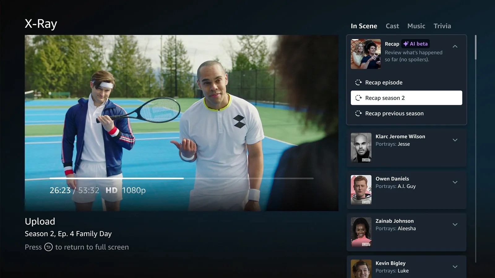 Prime Video - Avremo i riassunti dei contenuti grazie a X-Ray Recaps