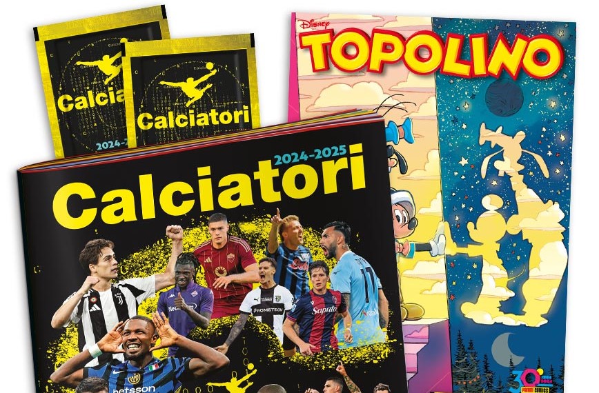 Topolino 3603 e l'Album Calciatori Panini 2024-2025 arrivano insieme in edicola!